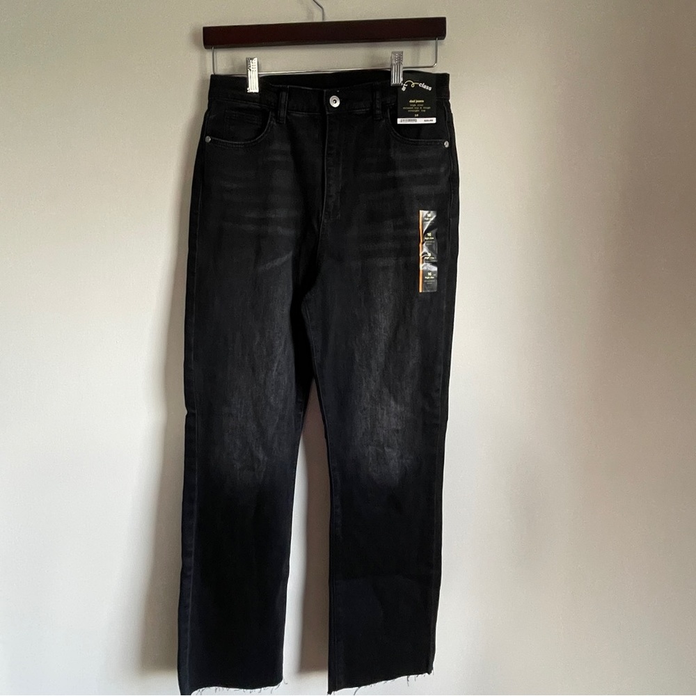 Art Class Girl's Size 16 Black High-Rise Adjustable Waist Dad Jeans